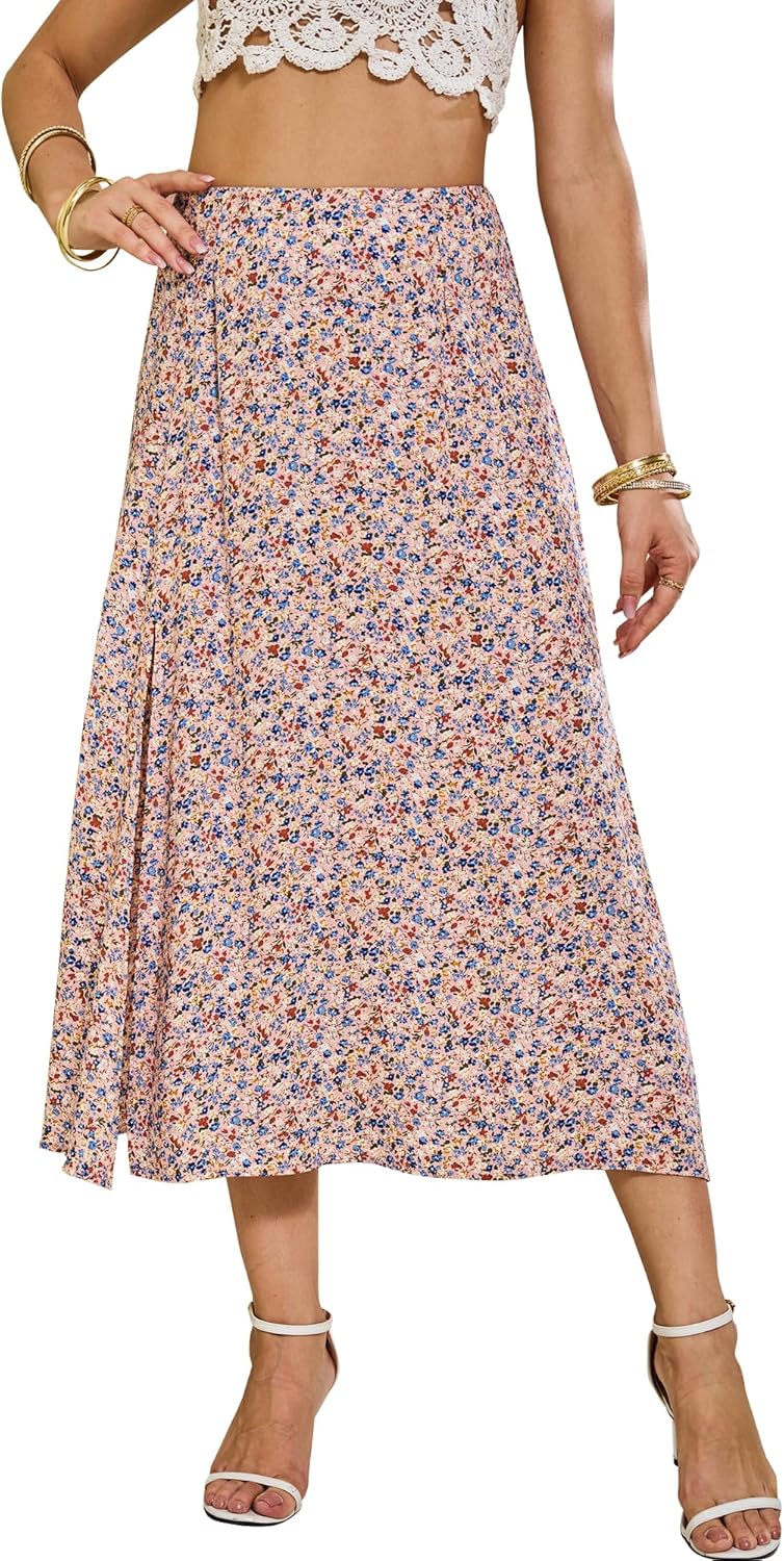 Amazon.com: NENONA Womens Summer High Waisted Flowy Slit